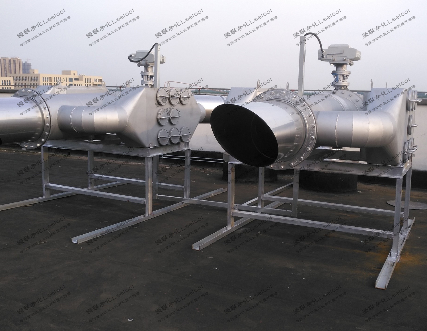 辦公大樓備用柴油發(fā)電機(jī)干式尾氣凈化器