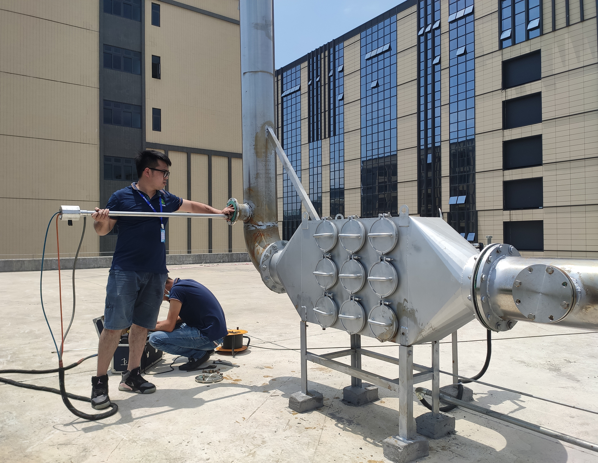 DORMAN500kW發(fā)動(dòng)機(jī)干式黑煙凈化器