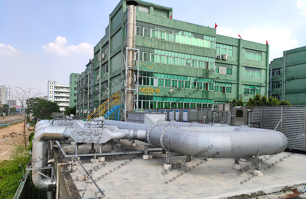 備用發電機組尾氣綜合治理項目現場