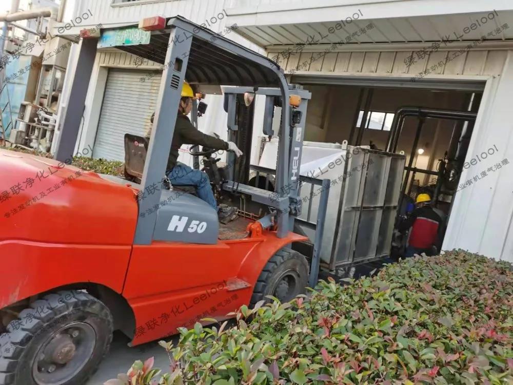 綠聯凈化SCR脫硝系統安裝現場