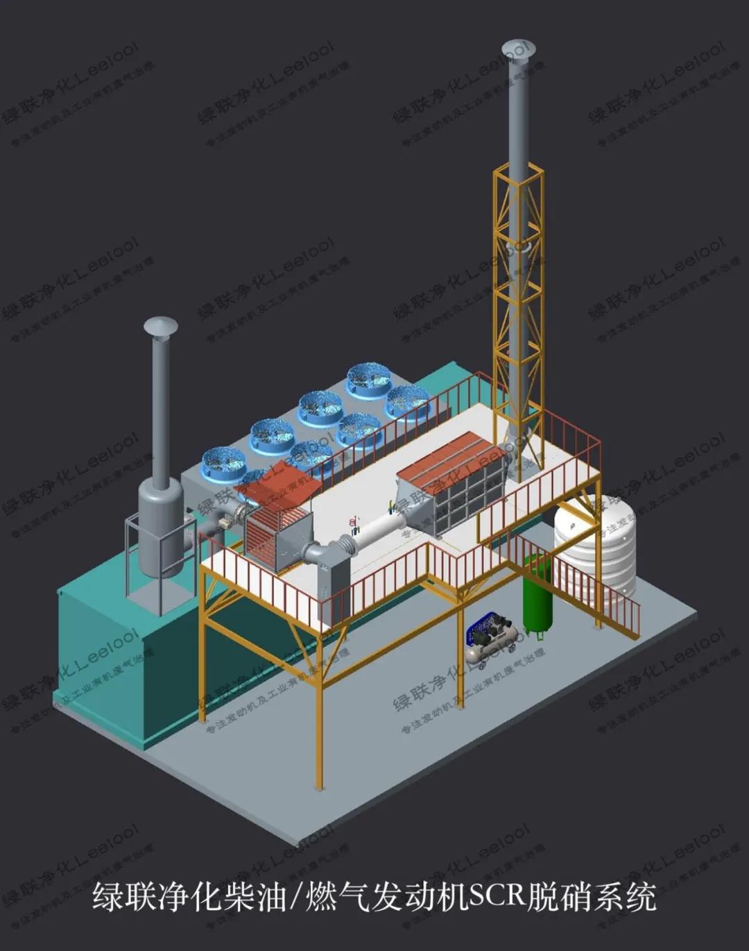 綠聯凈化柴油/燃氣發動機SCR脫硝系統